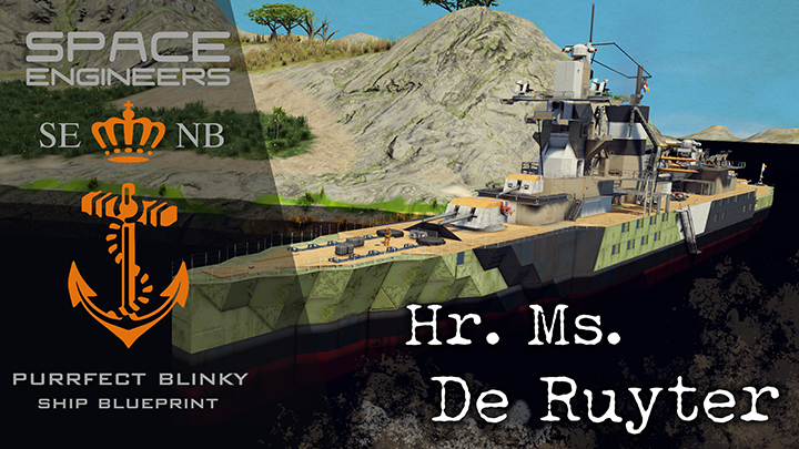 [SENB]07 Light Cruiser Hr. Ms. De Ruyter - World of Warships / War Thunder