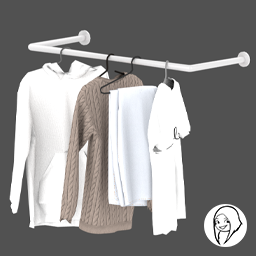 SYB Arnaud - Rack with clothes (Light)