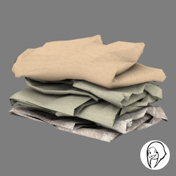 Agnes - Clothes pile (Light brown)