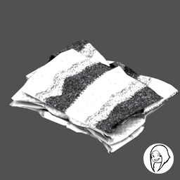 SYB Agnes - Folded pile (Black & White)