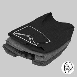 SYB Arnaud - T-shirts pile (Black)