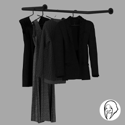 SYB Agnes - Woman clothes rack (Black)