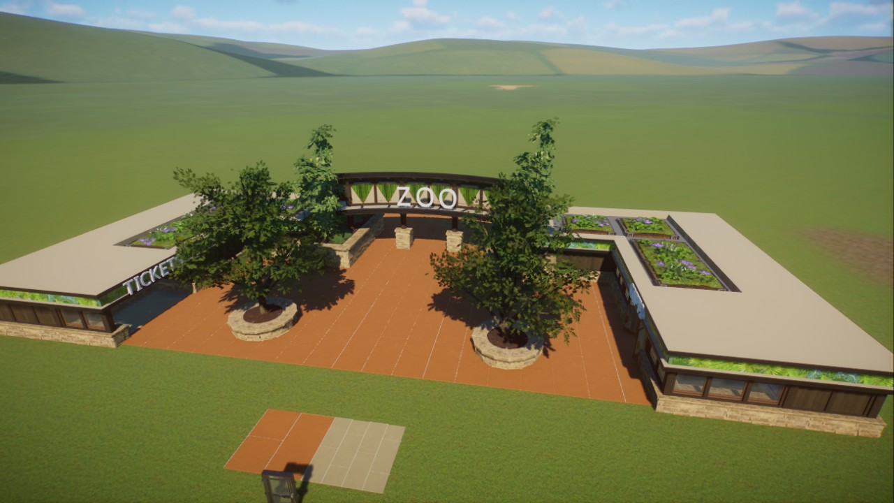 Large Entrance Plaza