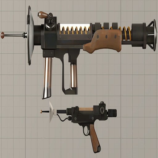 Team Fortress 2 Enhanced Death Ray Guns (Props)
