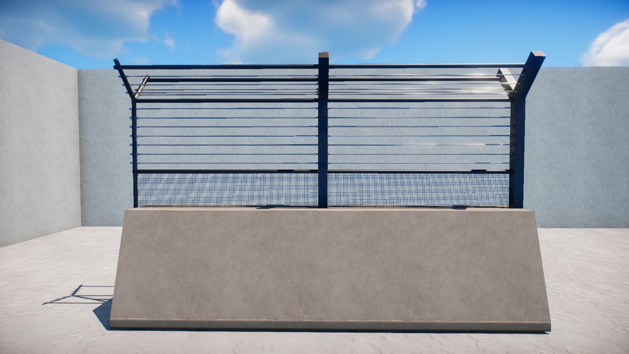 Metal Fence (Long Y-Pole)
