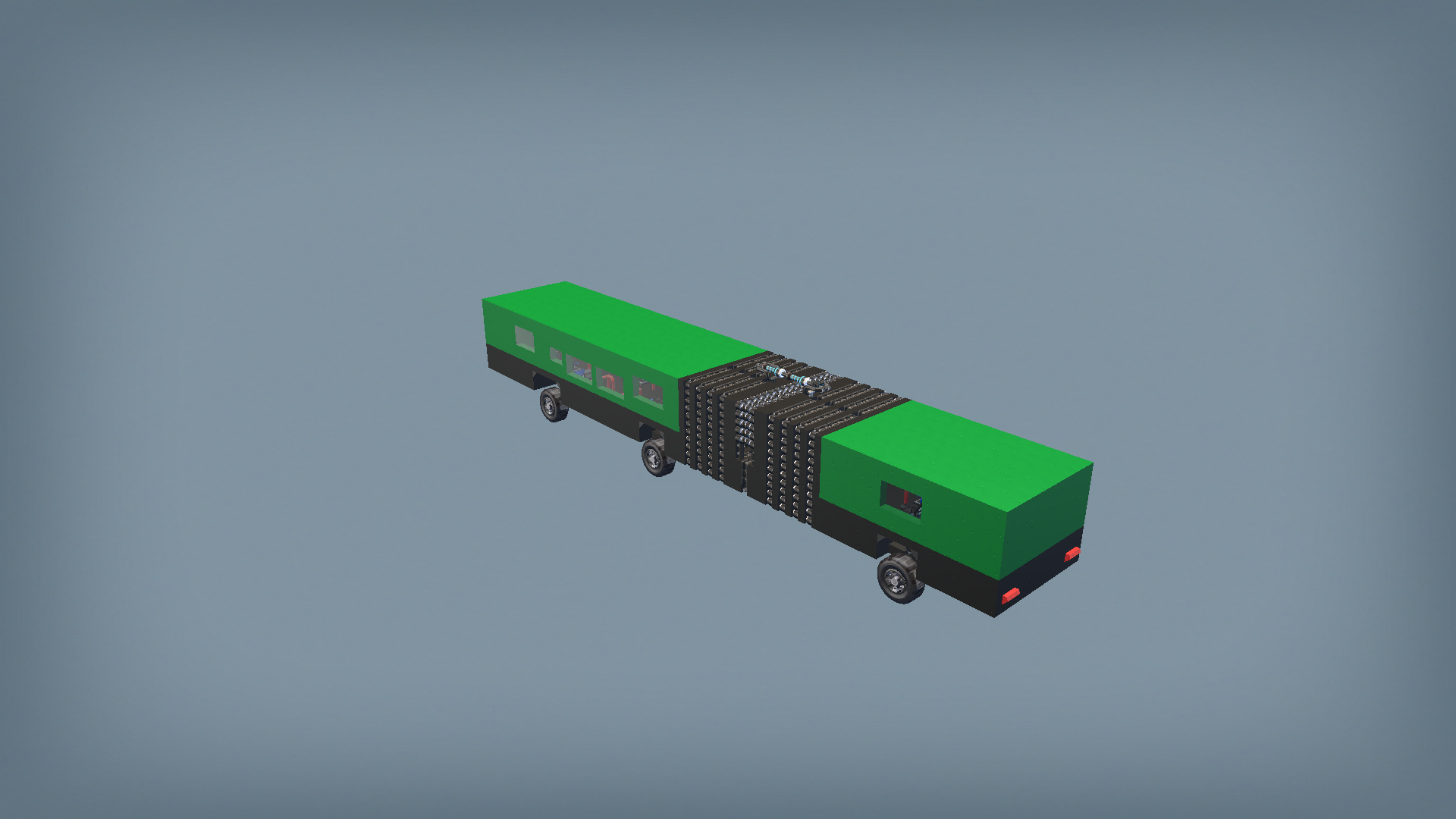 csuklós busz zöld 1