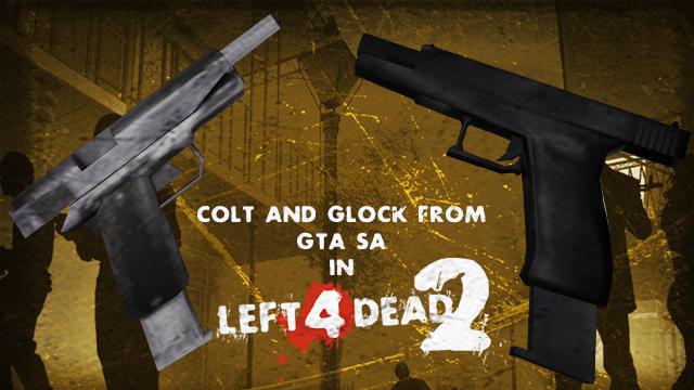 (Re-Uploads) Colt and Glock from GTA SA with OG Firing Sound