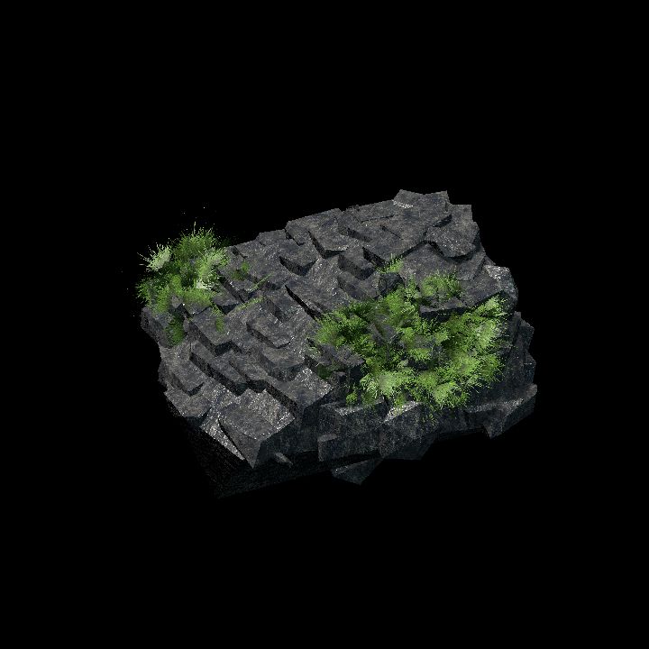 Jungle Ruins - rubble or rock 1