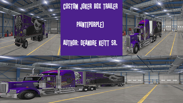 PURPLE JOKER BOX PAINT JOB