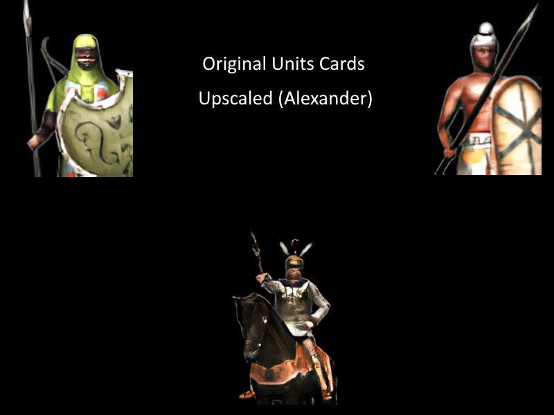 Original Units Cards Upscaled (Alexander)