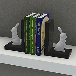 Bookend - White Bunny