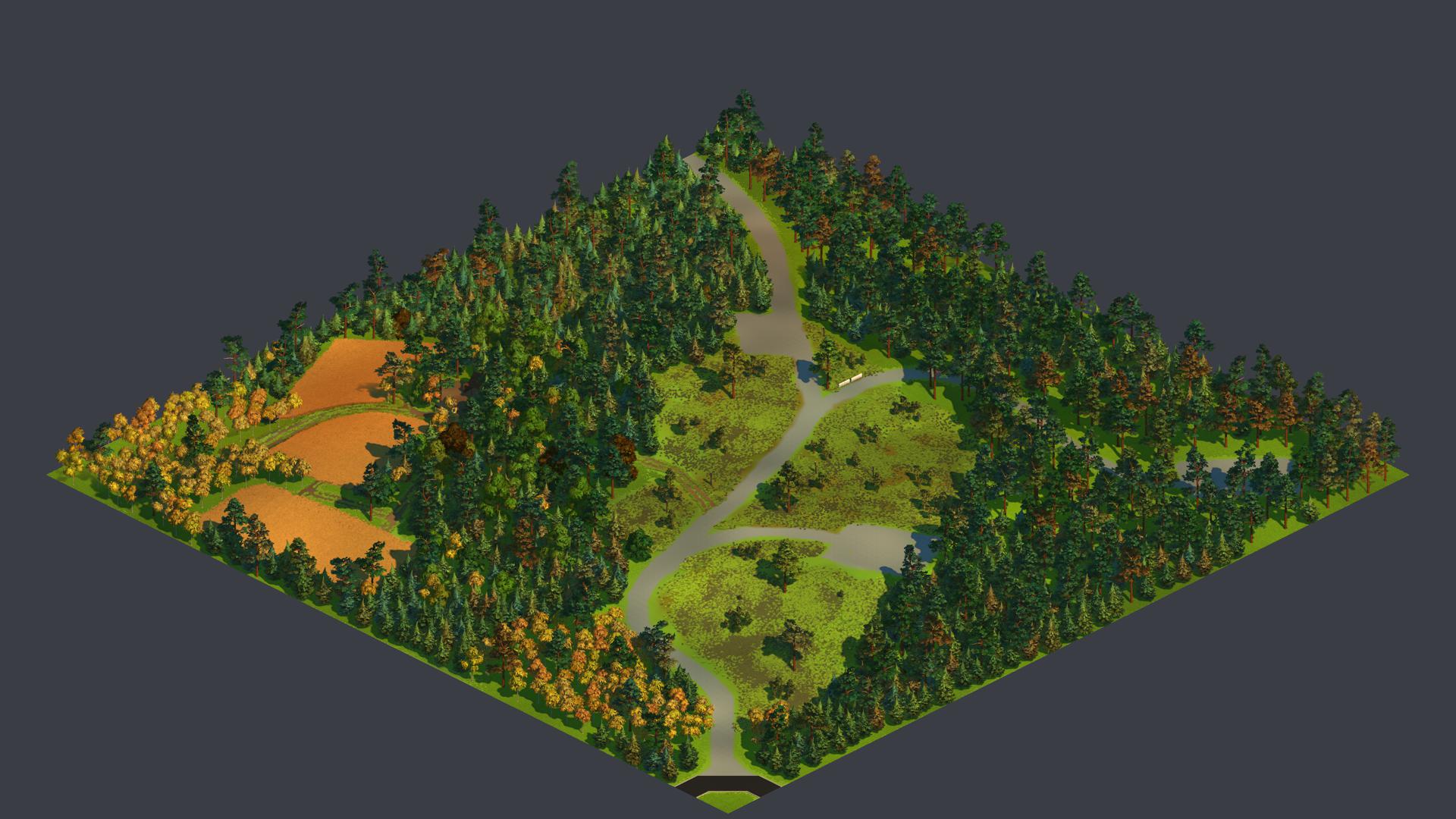 Wind farm in various forests w farm.tile