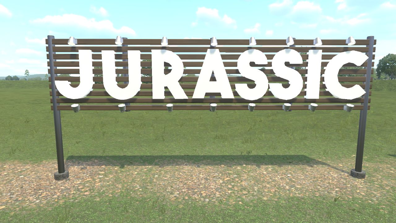 Sign - Jurassic