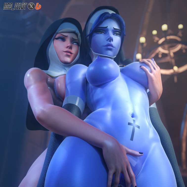 Mercy x Widowmaker Nuns Vertical Combo (Overwatch) preview