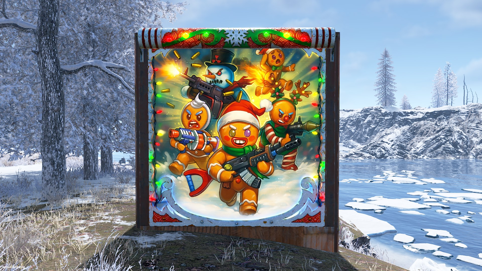 Gingerbread Raid Garage Door thumbnail 2