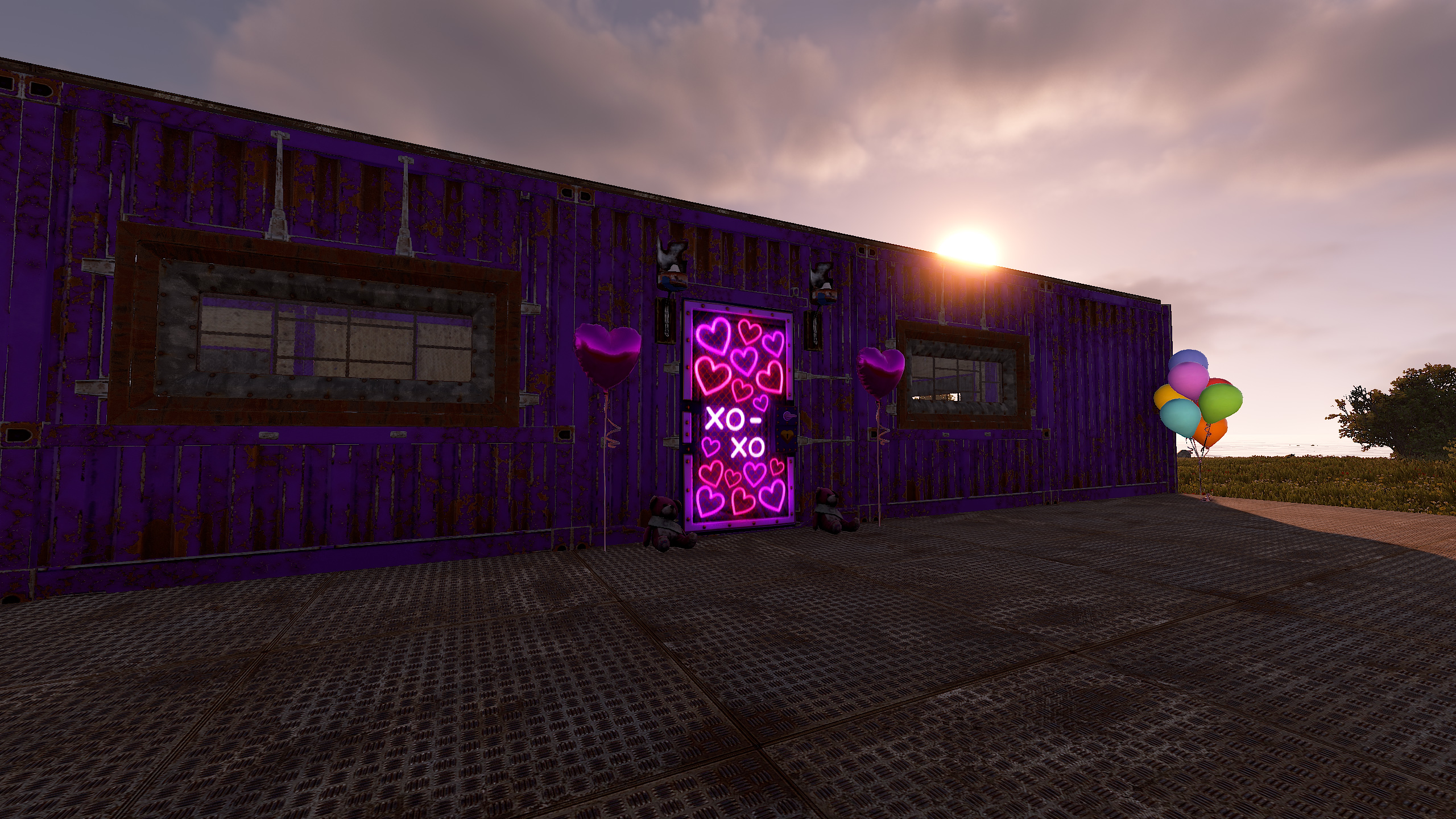 Neon Hearts Sheet Metal Door thumbnail 5