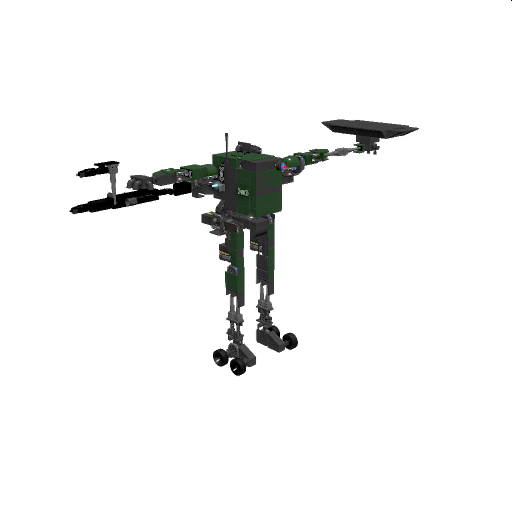 military square head mech with shield (updated)