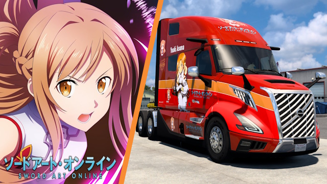 Volvo VNL 2025 Asuna Yuuki - Sword Art Online Skin