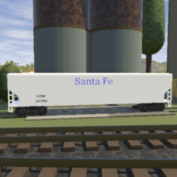 Santa Fe 3 Bay Covered Hopper (Blue Lettering Remaster)