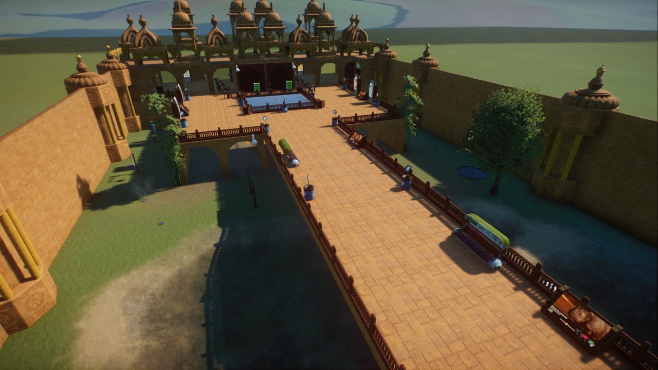 Indian Theme Habitat and Zoo Entrance