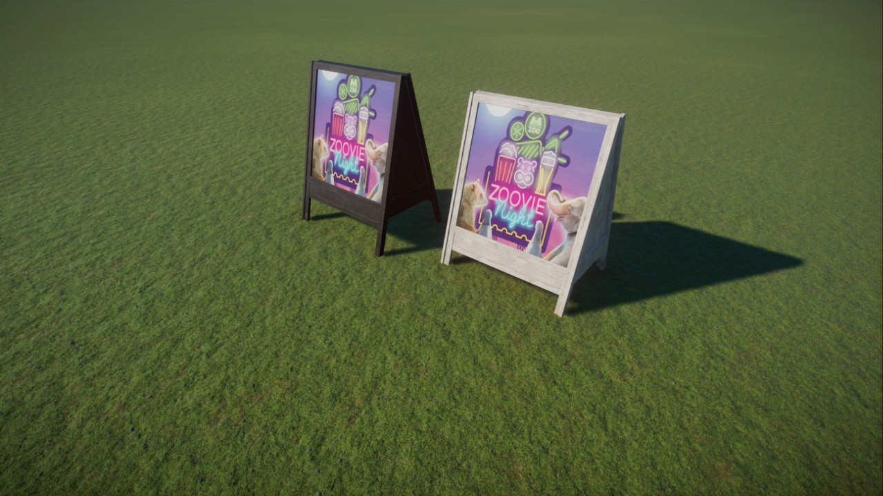 A Frame with two 2x2 lit screens