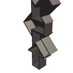 Floor standing Arrow shelf (left)