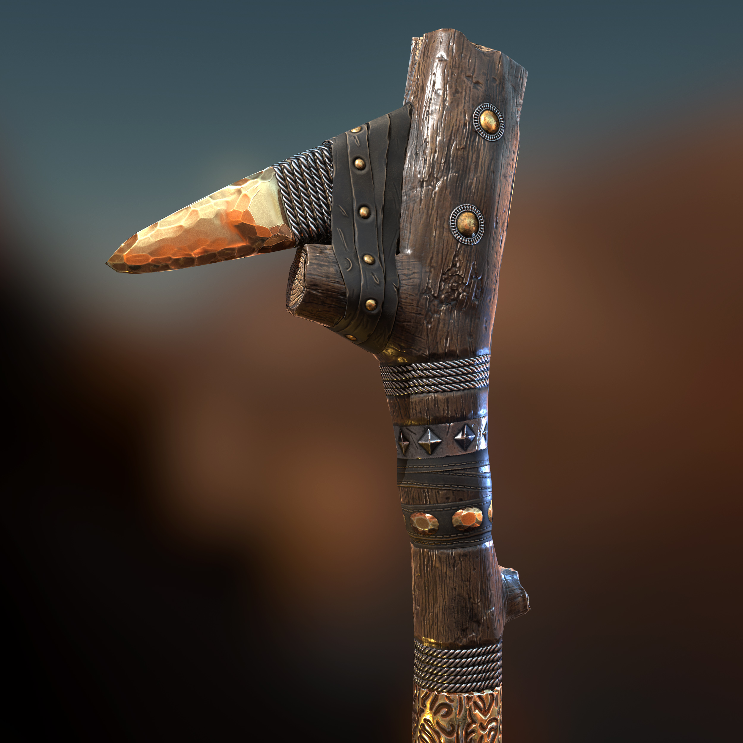 Gold Ore Stone Pickaxe