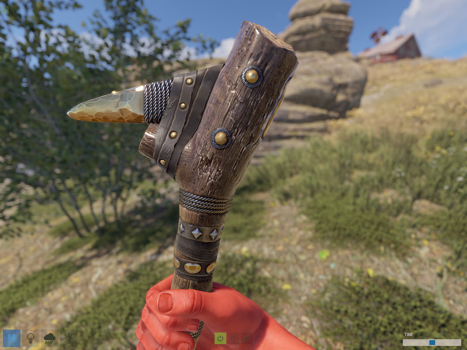 Gold Ore Stone Pickaxe