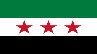 The flag of Syria