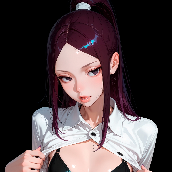 Girl №12, dark background, (SFW) 4K preview