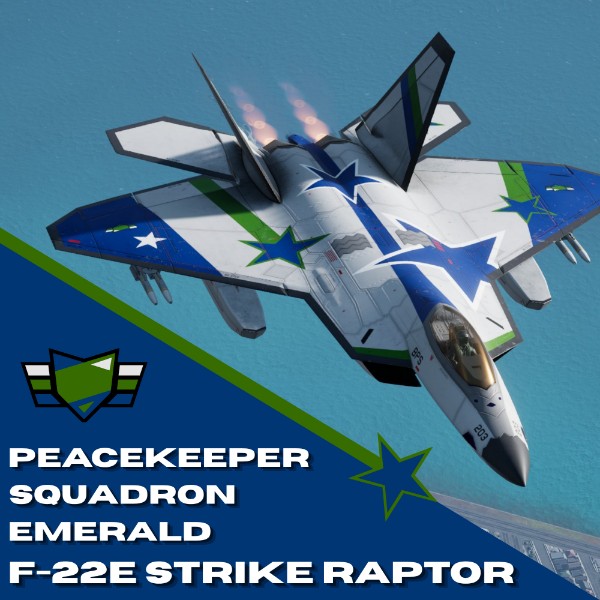 BDF Peacekeeper Squadron Emerald - F-22E Strike Raptor preview