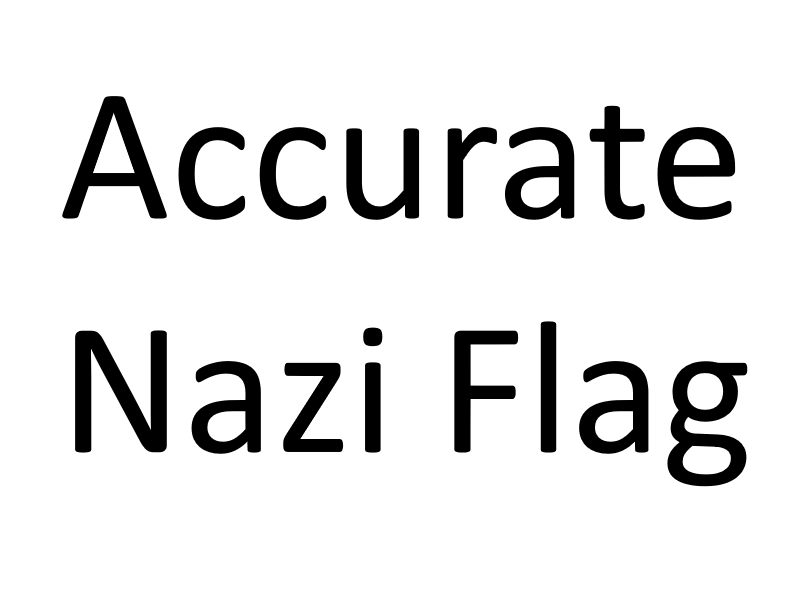 Correct Nazi Flag
