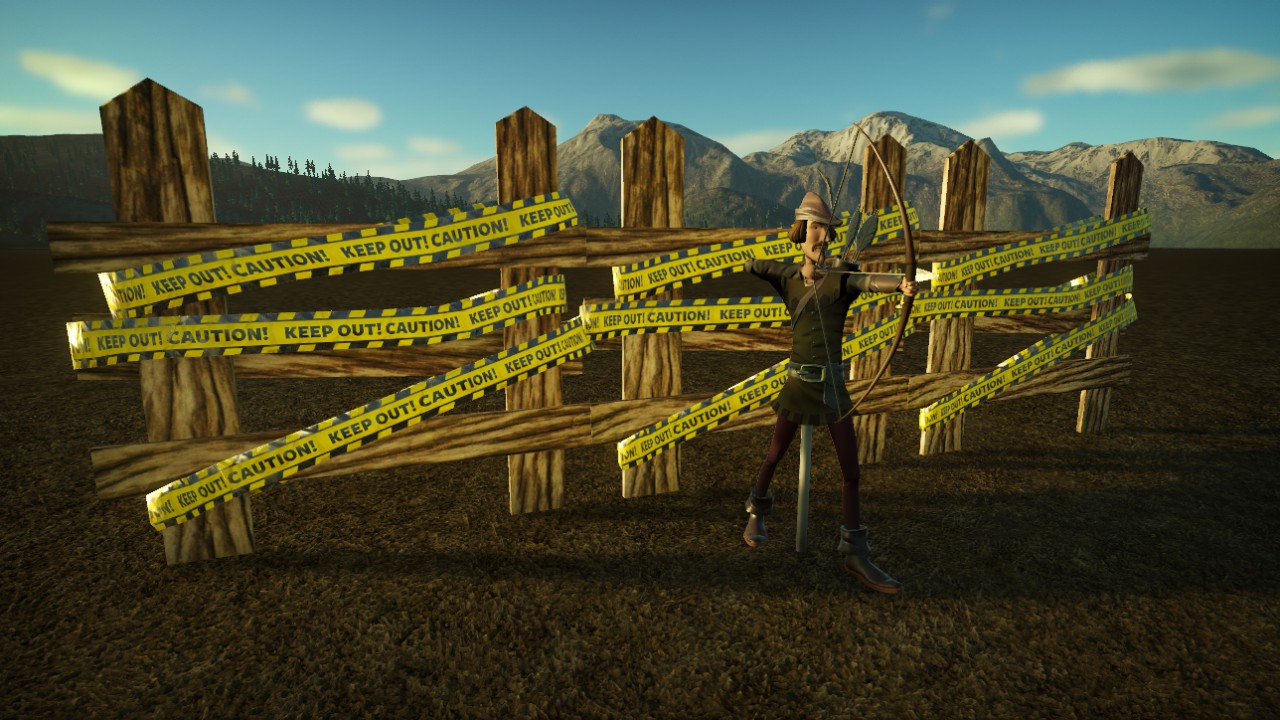 Caution Tape Fence