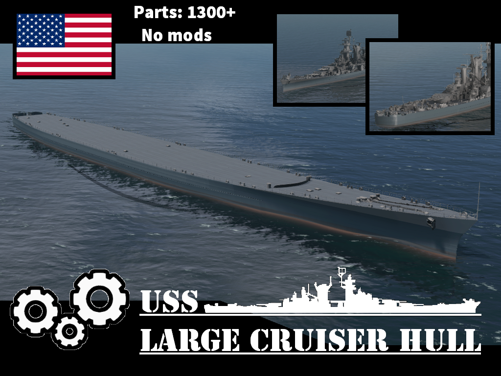 USS Large cruiser hull 美国大巡船体（阿拉斯加）