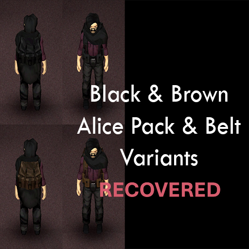 [42]Black & Brown Alice Belts & Backpacks Recovered – Project Zomboid Mod