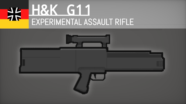 HK G11 Experimental Assault Rifle