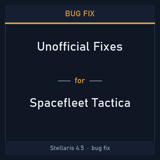 Bug Fix: Spacefleet Tactica