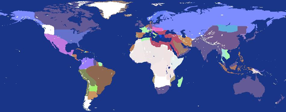 World Map 1800's Updated