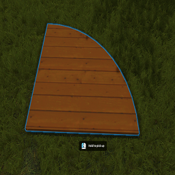 Paving slab Beech Colored 1m  Pie shaped   V2