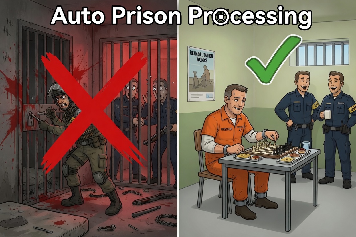 Auto Prison Processing / Warden Prisoner Processor mod preview for RimWorld