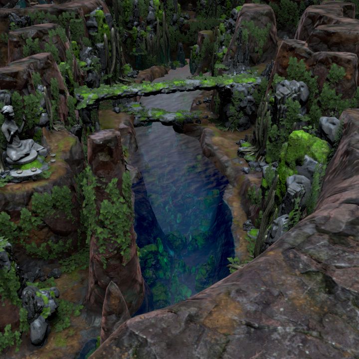 DRUID REFUGE - overgrown cave