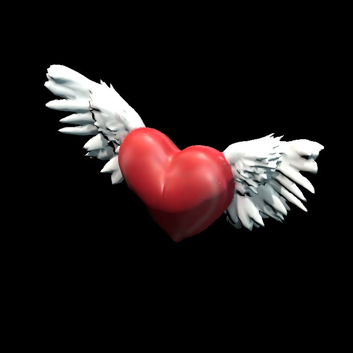Red Flying Heart