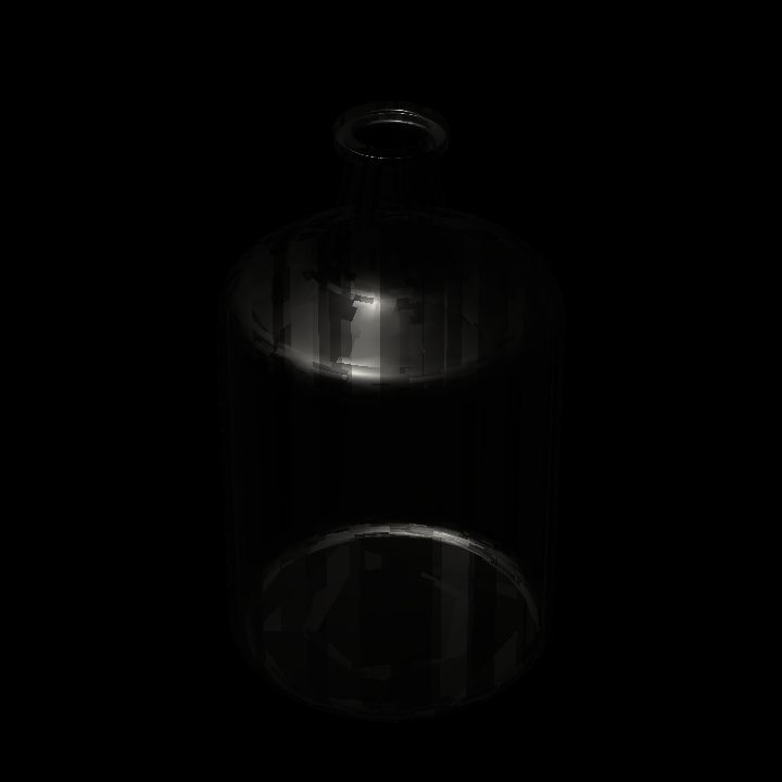 Empty glass jar 4 uncorked
