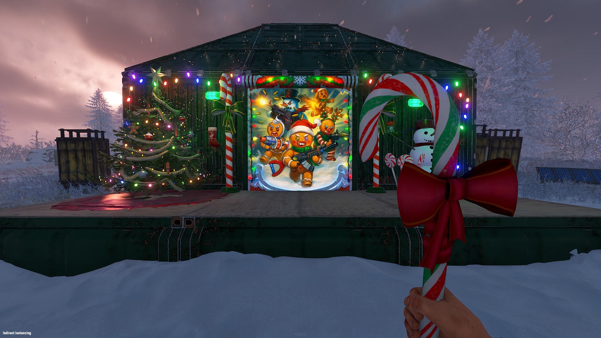 Gingerbread Raid Garage Door thumbnail 4