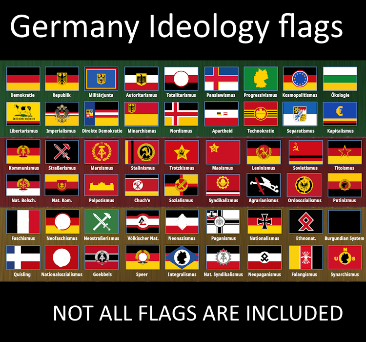 Ideology Flags of Germany