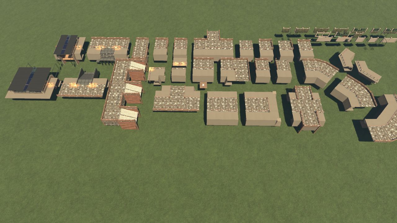 rustic pit enclosure set