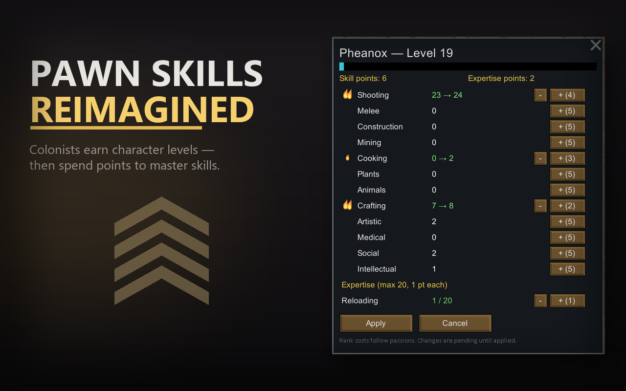 Pawn Skills Reimagined