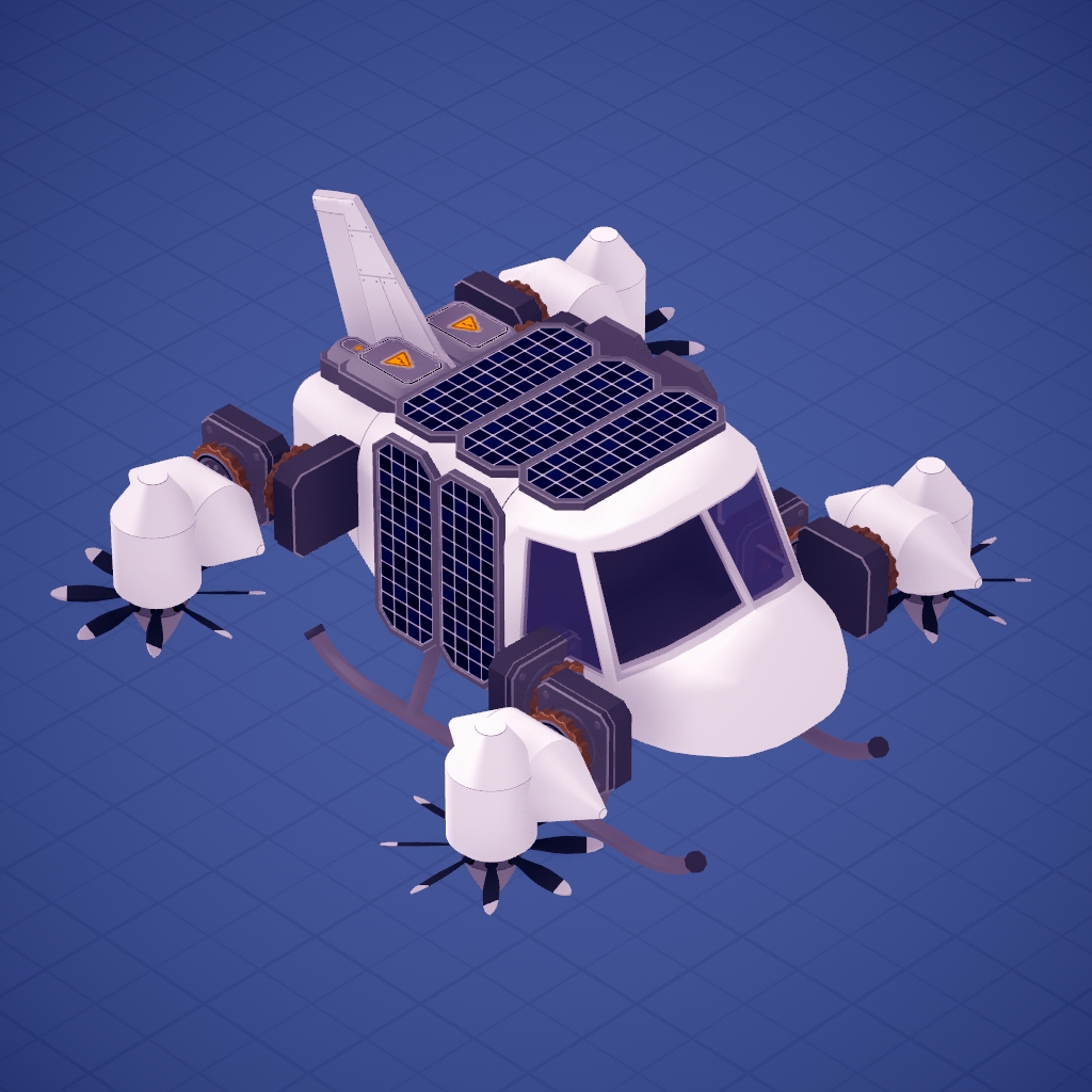 arrow key controlled hovercraft preview