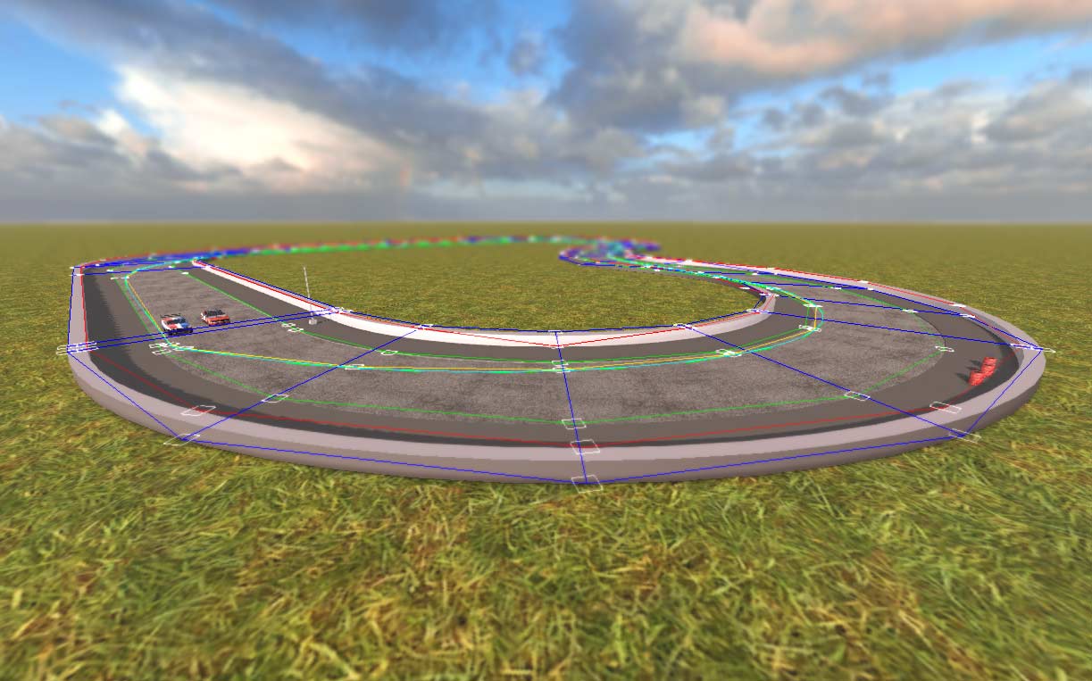 Blender Tiled Track Example