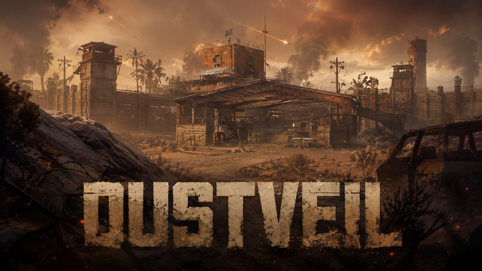 Баннер сервера Dustveil Rust | Для новичков | Wipe 02.07.2026